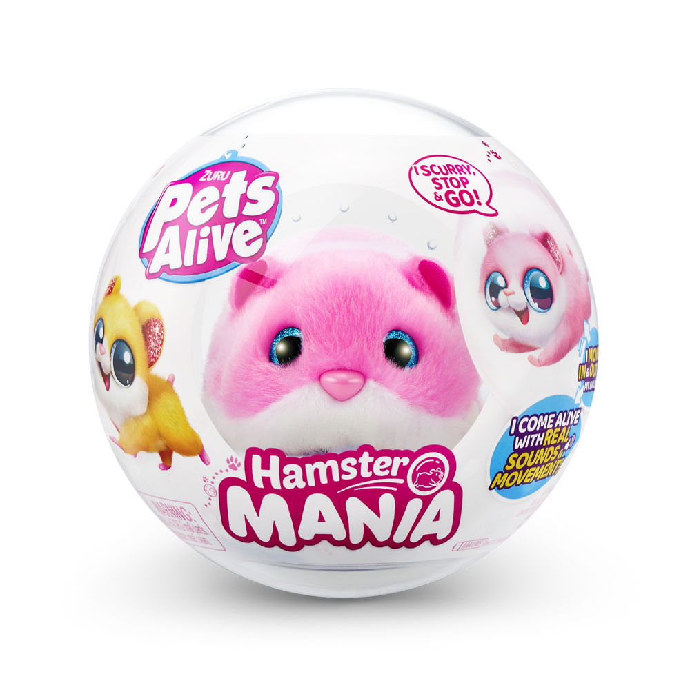 Hamster Mania - Pelúcia Pets Alive - Rosa - Imagem 4