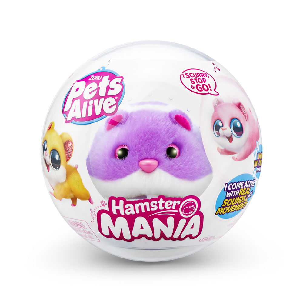 Hamster Mania - Pelúcia Pets Alive - Lilás - Imagem 6