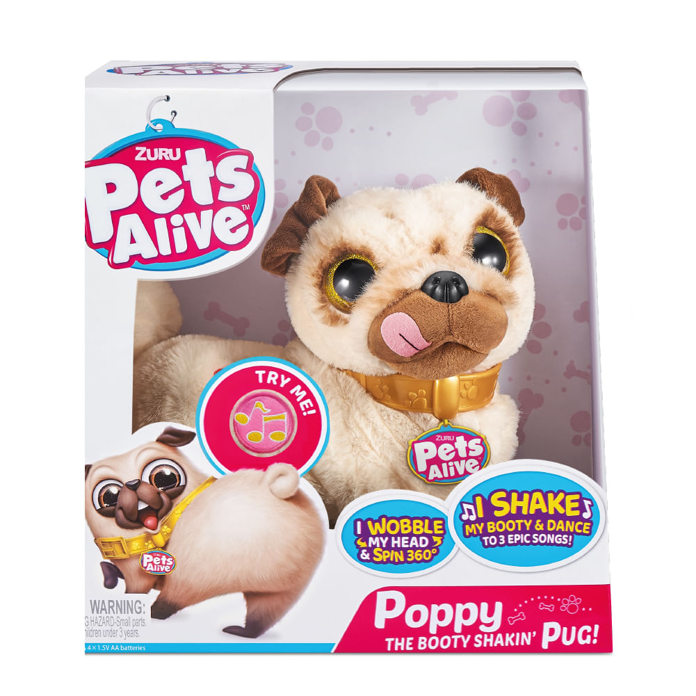 Poppy Pug do Rebolado - Pelúcia Pets Alive - Imagem 2