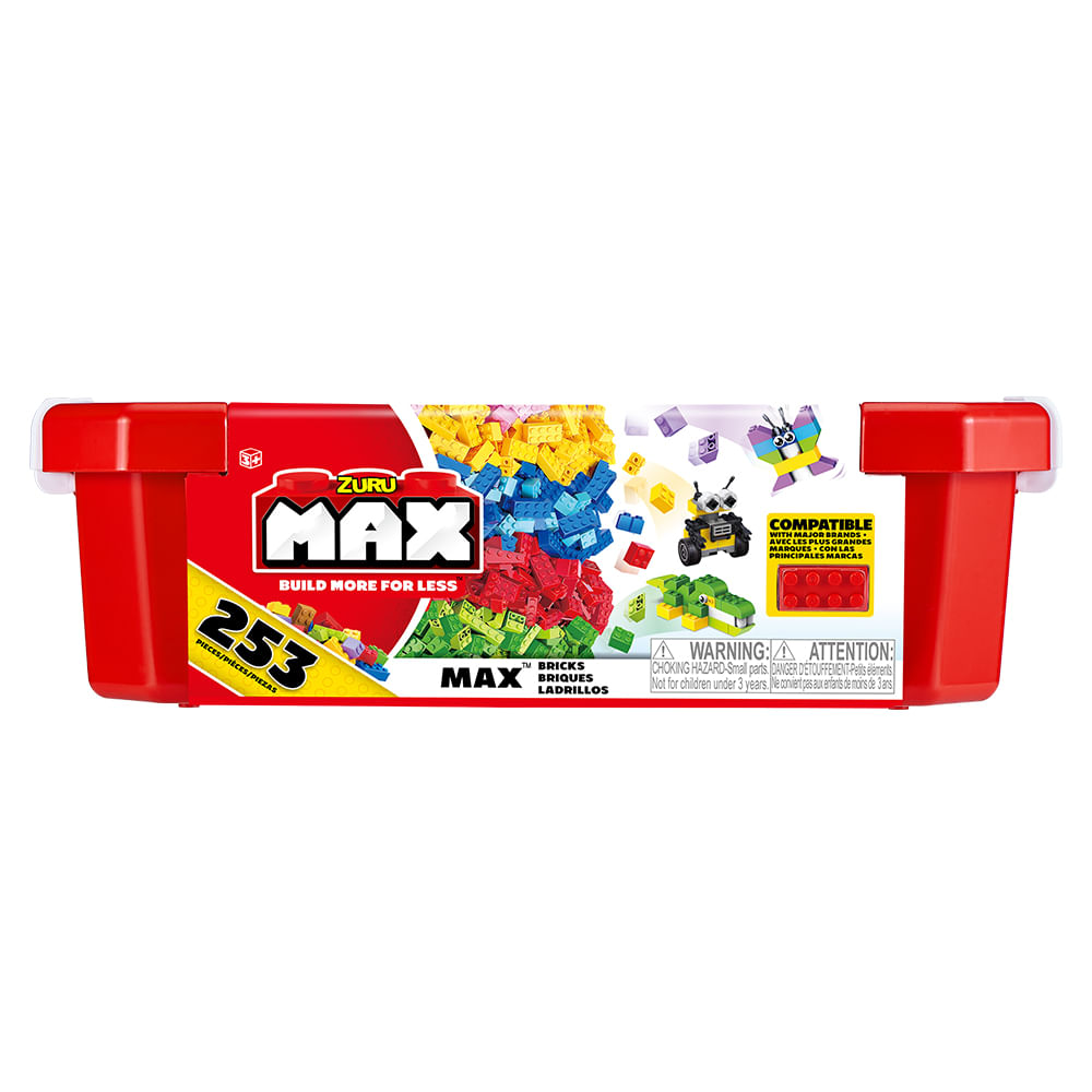 Conjunto De Blocos De Construção 253 Pçs + Base De Construção 25x25cm Cinza Candide Max - Imagem 5