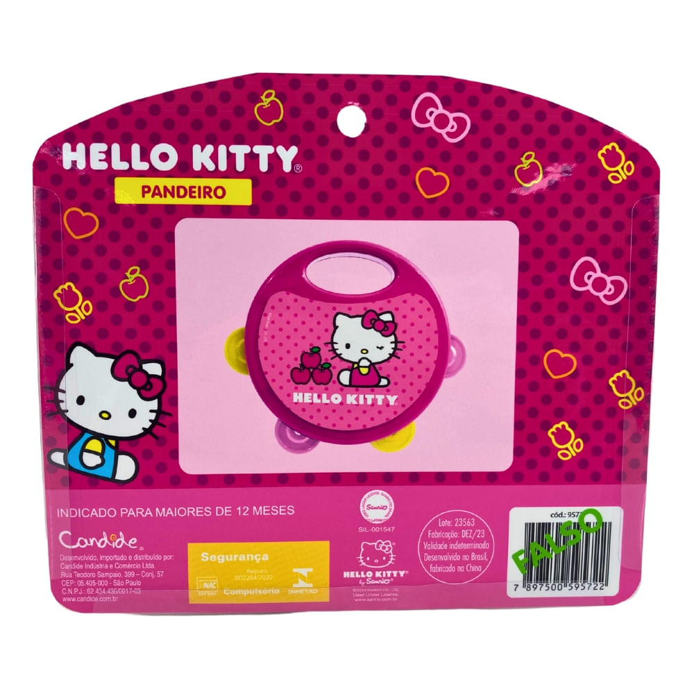 Instrumento Musical Infantil Hello Kitty - Pandeiro - Imagem 4