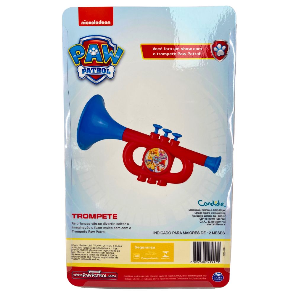 Instrumento Musical Infantil Patrulha Canina - Trompete - Imagem 4