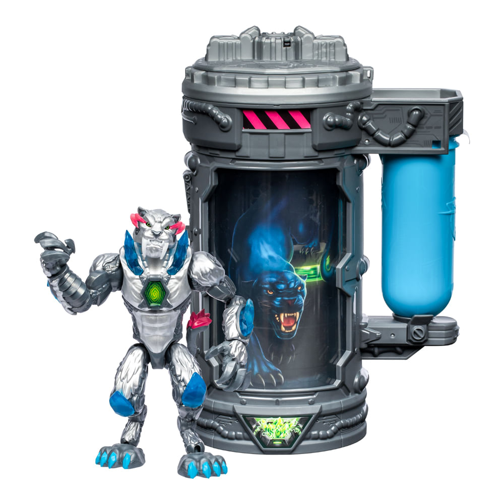 Câmara De Mutação Com Boneco Colecionável Mrbeast Lab Mutators - Pantera Metálica - Imagem 9