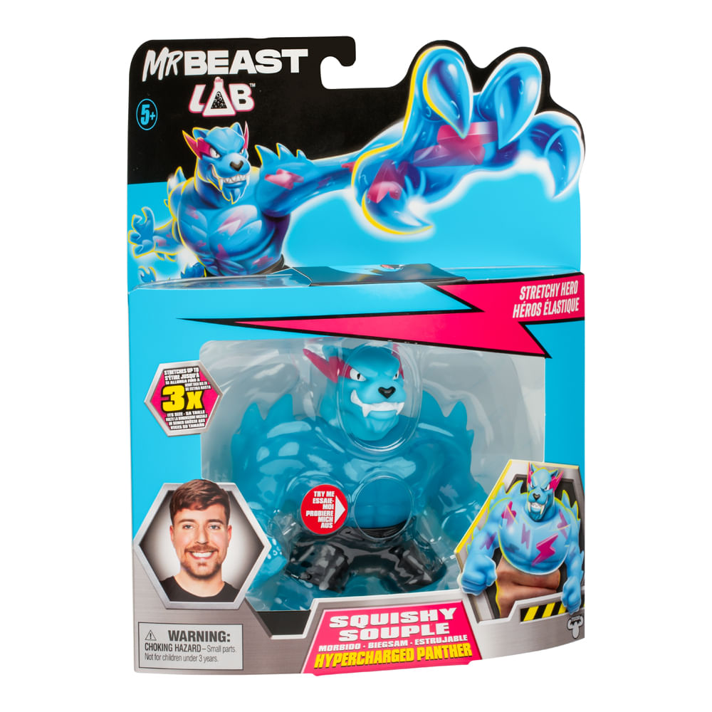 Boneco Colecionável Elástico Goo Jit Zu Mrbeast Lab - Pantera Poderosa - Imagem 2