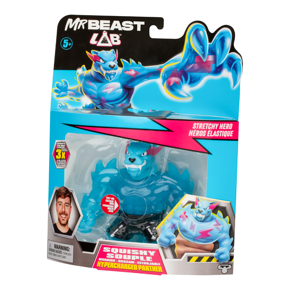 Boneco Colecionável Elástico Goo Jit Zu Mrbeast Lab - Pantera Poderosa - Imagem 4