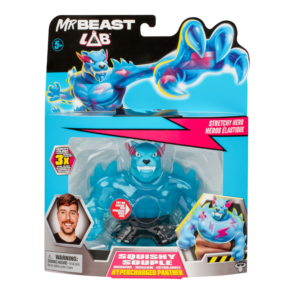 Boneco Colecionável Elástico Goo Jit Zu Mrbeast Lab - Pantera Poderosa - Imagem 7