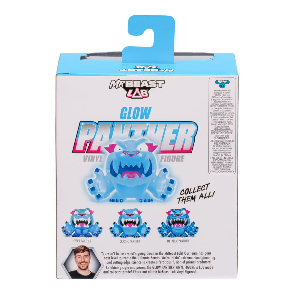 Boneco De Vinil Colecionável 9cm Mrbeast Lab - Pantera Glow - Imagem 3