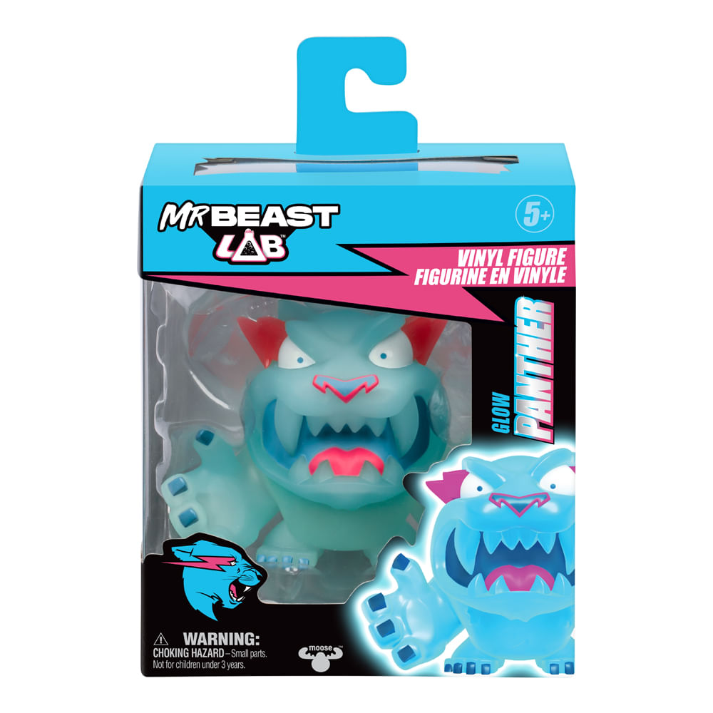 Boneco De Vinil Colecionável 9cm Mrbeast Lab - Pantera Glow - Imagem 4