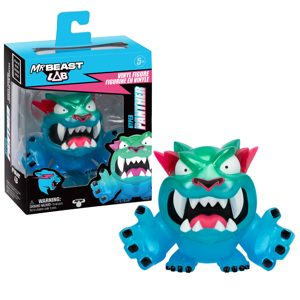 Boneco De Vinil Colecionável 9cm Mrbeast Lab - Pantera Hyper