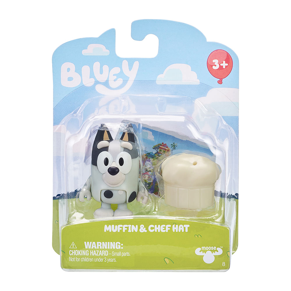 Bluey - Personagem Colecionável 6cm - Muffin & Chef Hat - Imagem 2