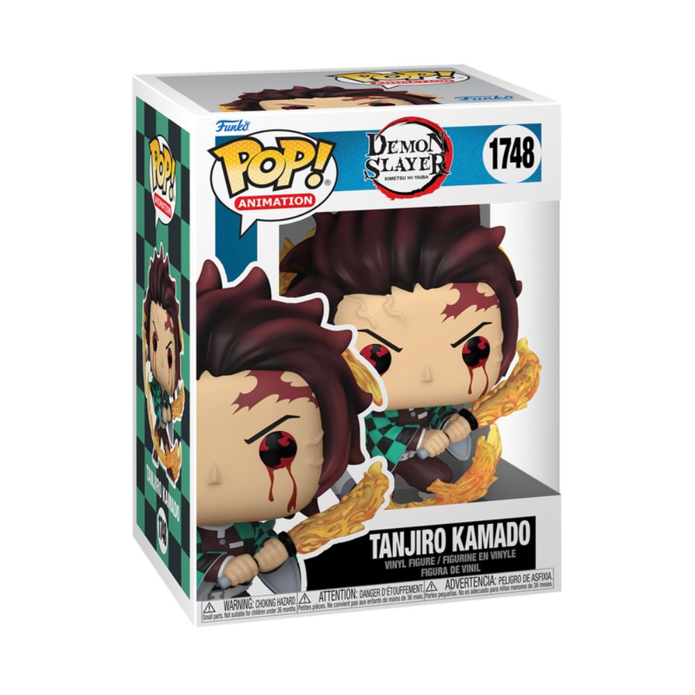 Boneco Funko Pop! Demon Slayer - Tanjiro Respiração do Sol - Imagem 2