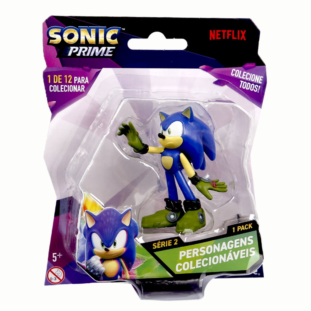 Boneco Colecionável 6,5cm Sonic Prime - Sonic - Imagem 3