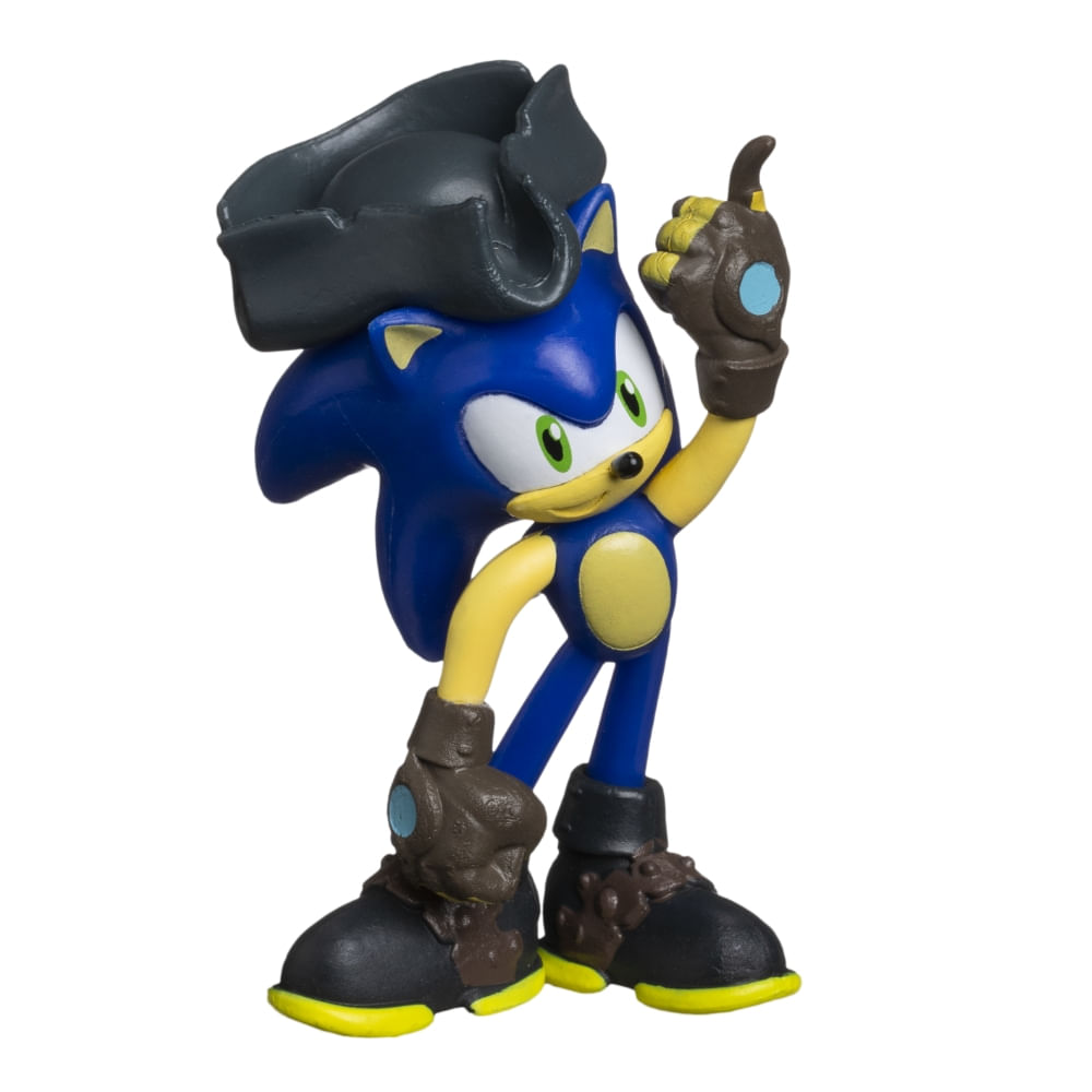Boneco Colecionável 6,5cm Sonic Prime - Sonic Pirata - Imagem 2