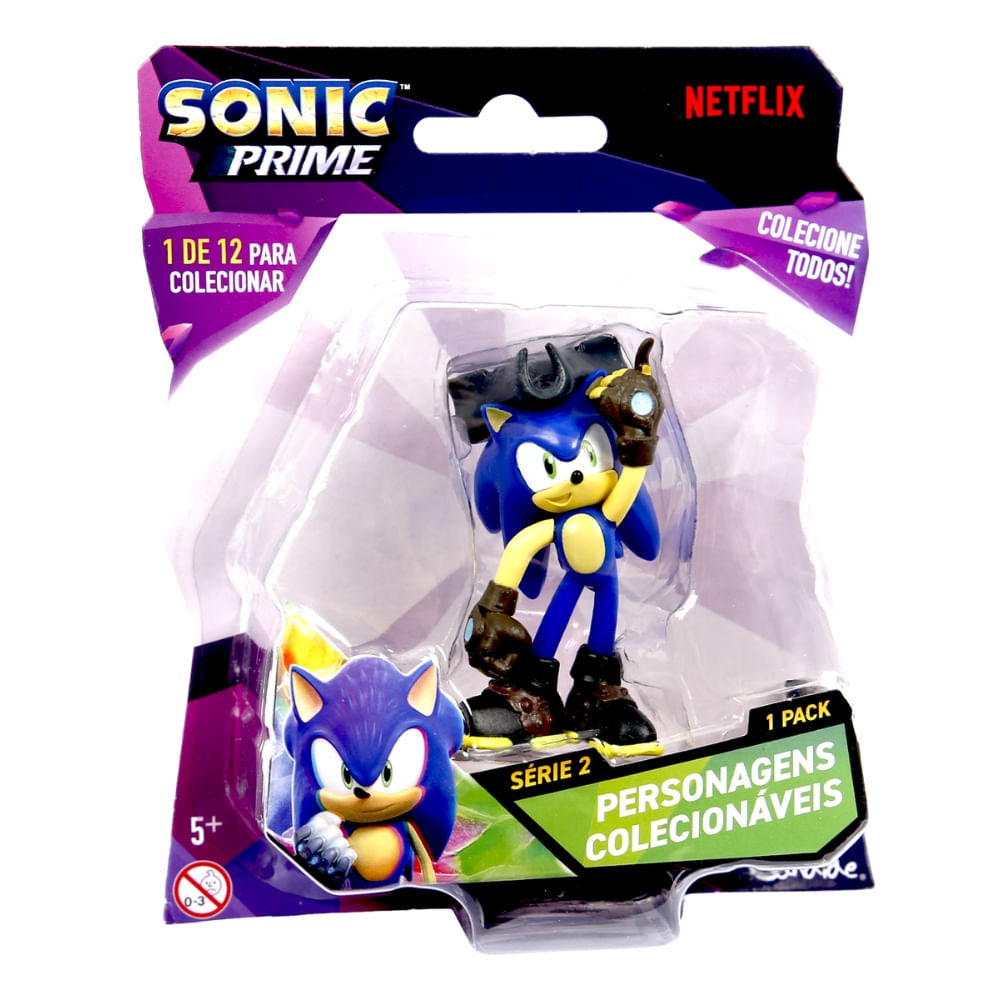 Boneco Colecionável 6,5cm Sonic Prime - Sonic Pirata - Imagem 3