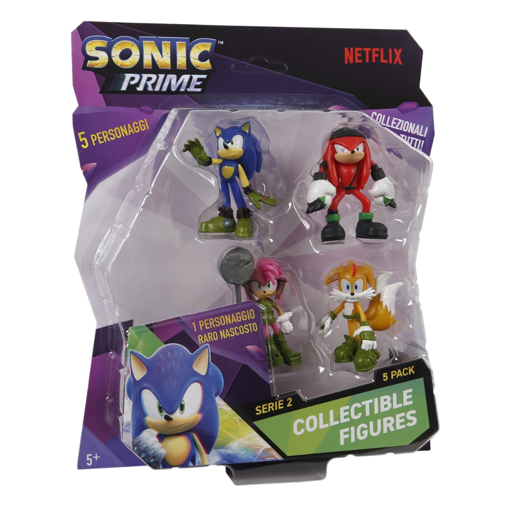 Kit 5 Bonecos Col 6,5cm Sonic, Knucks, Thorn Rose E Tails - Imagem 6