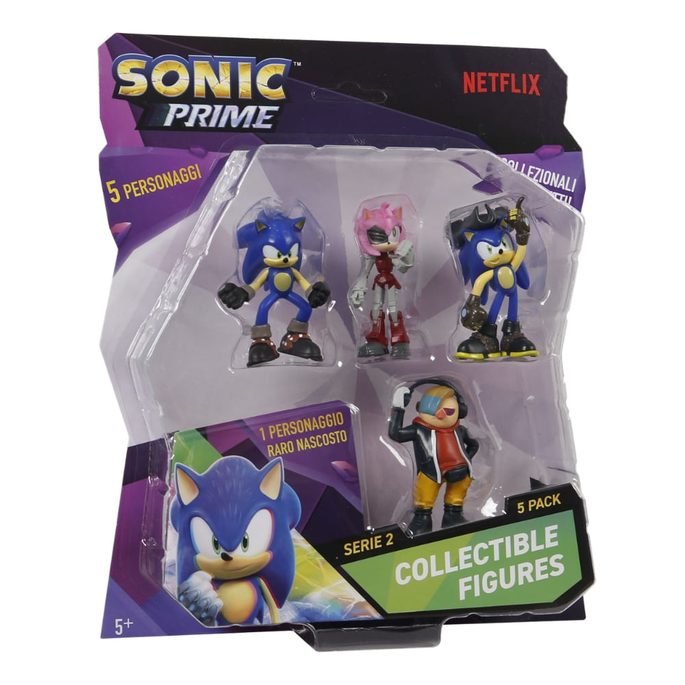 Kit 5 Bonecos Col 6,5cm Sonic, Rose, S.pirata E Dr. Don't - Imagem 5