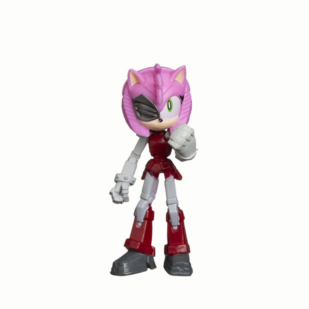 Kit 3 Bonecos Col 6,5cm Sonic, Knuckles Pirata E Rusty Rose - Imagem 4