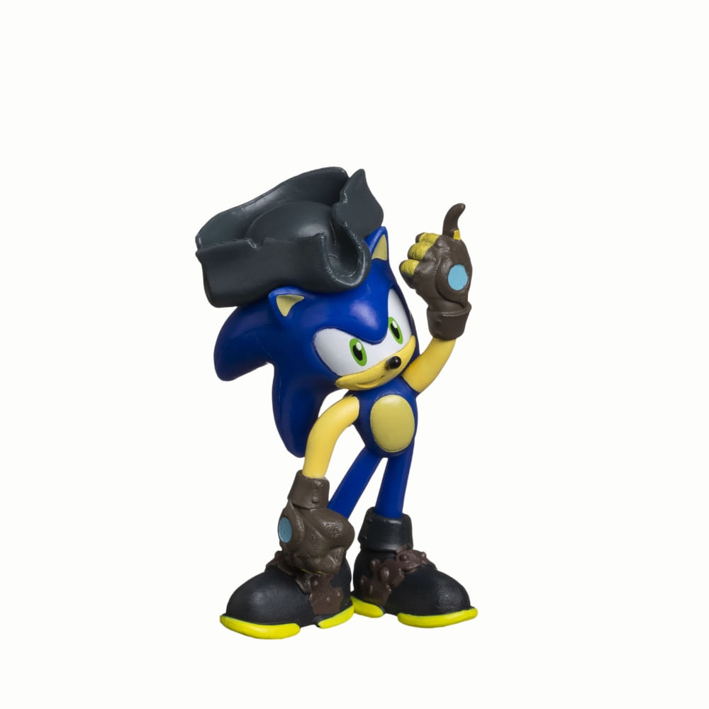 Kit 3 Bonecos Col 6,5cm Sonic Pirata, Knucks E Tails - Imagem 4