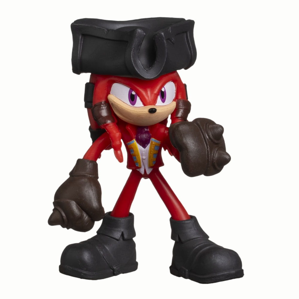 Boneco Colecionável 6,5cm Sonic Prime - Knuckles Pirata - Imagem 2
