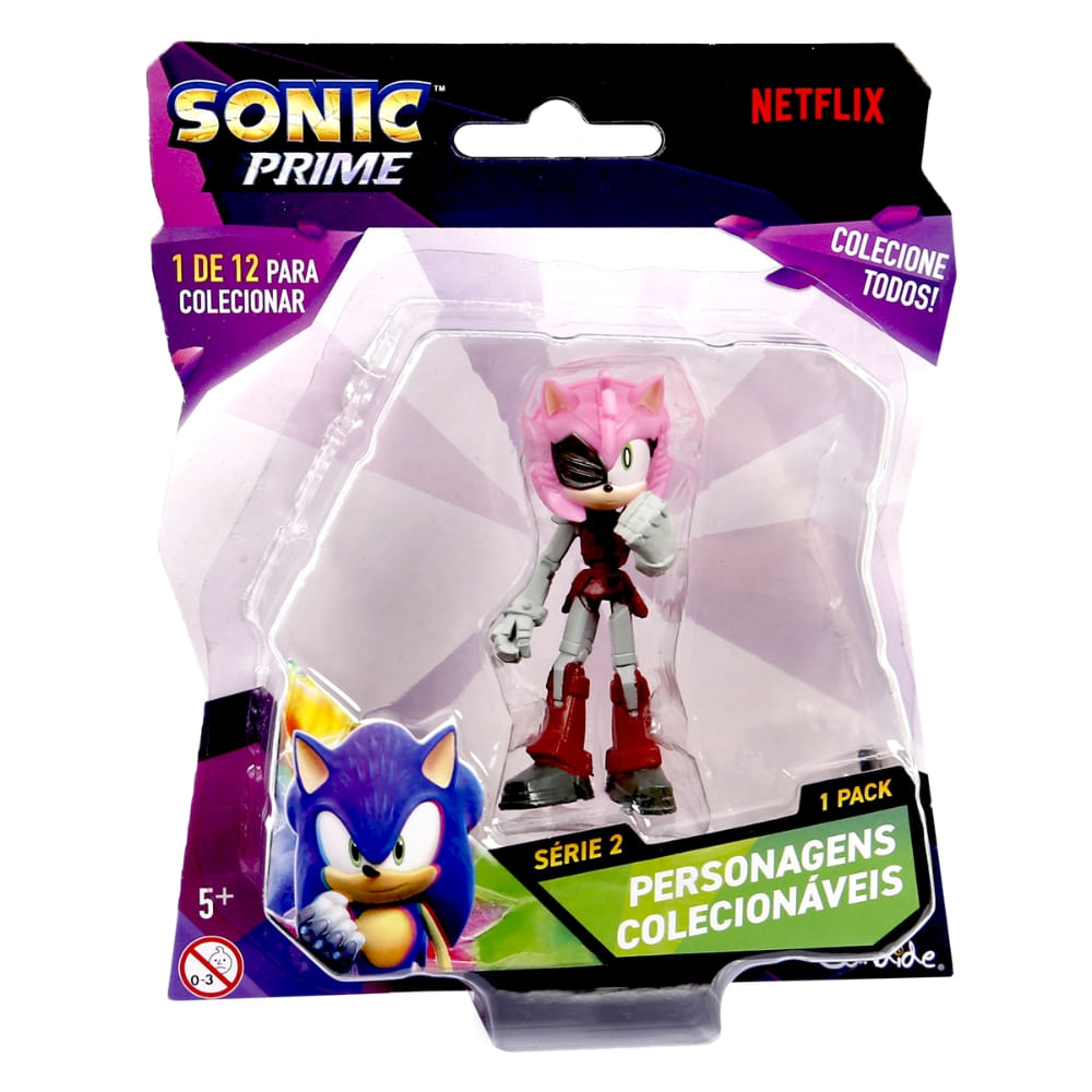 Boneco Colecionável 6,5cm Sonic Prime - Rusty Rose - Imagem 3