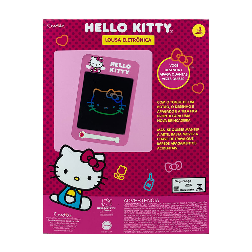 Lousa Mágica Infantil Eletrônica Hello Kitty - Imagem 4