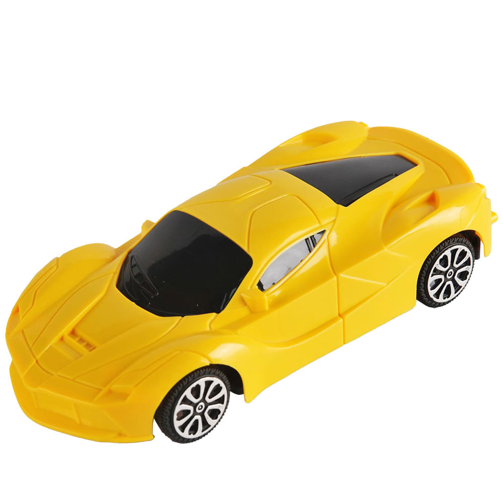 Carrinho C/r Garagem S.a. Pop Racer - Ferrari Amarela - Imagem 2