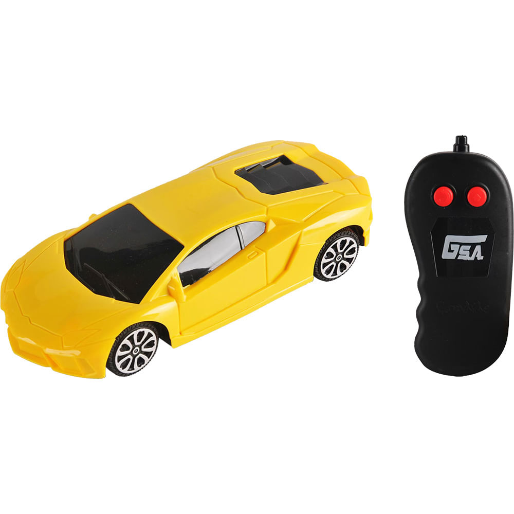 Carrinho C/r Garagem S.a. Pop Racer - Lamborguini Amarela