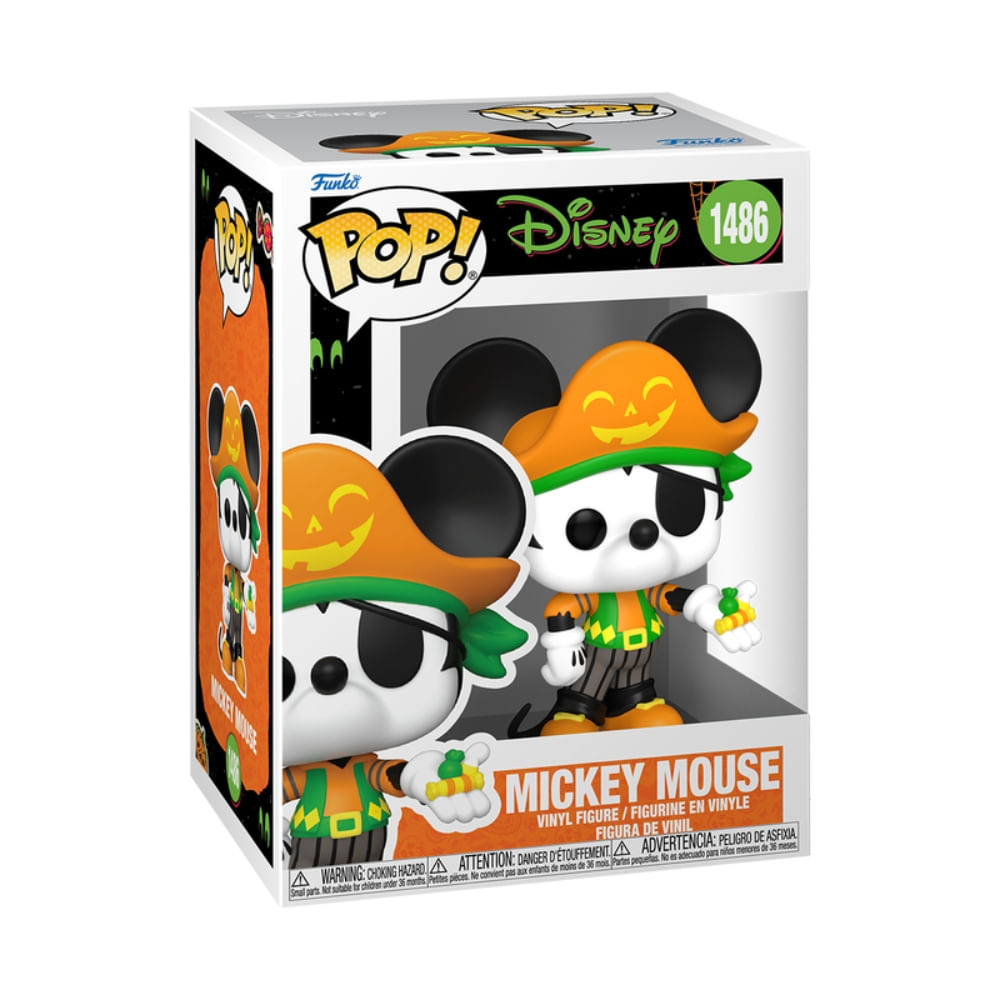 Boneco Funko Pop! Disney Halloween - Mickey Pirata - Imagem 2
