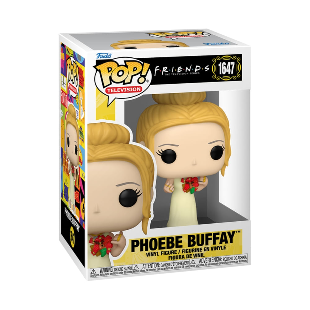 Boneco Funko Pop! Friends - Phoebe de Vestido com Enfeite - Imagem 3