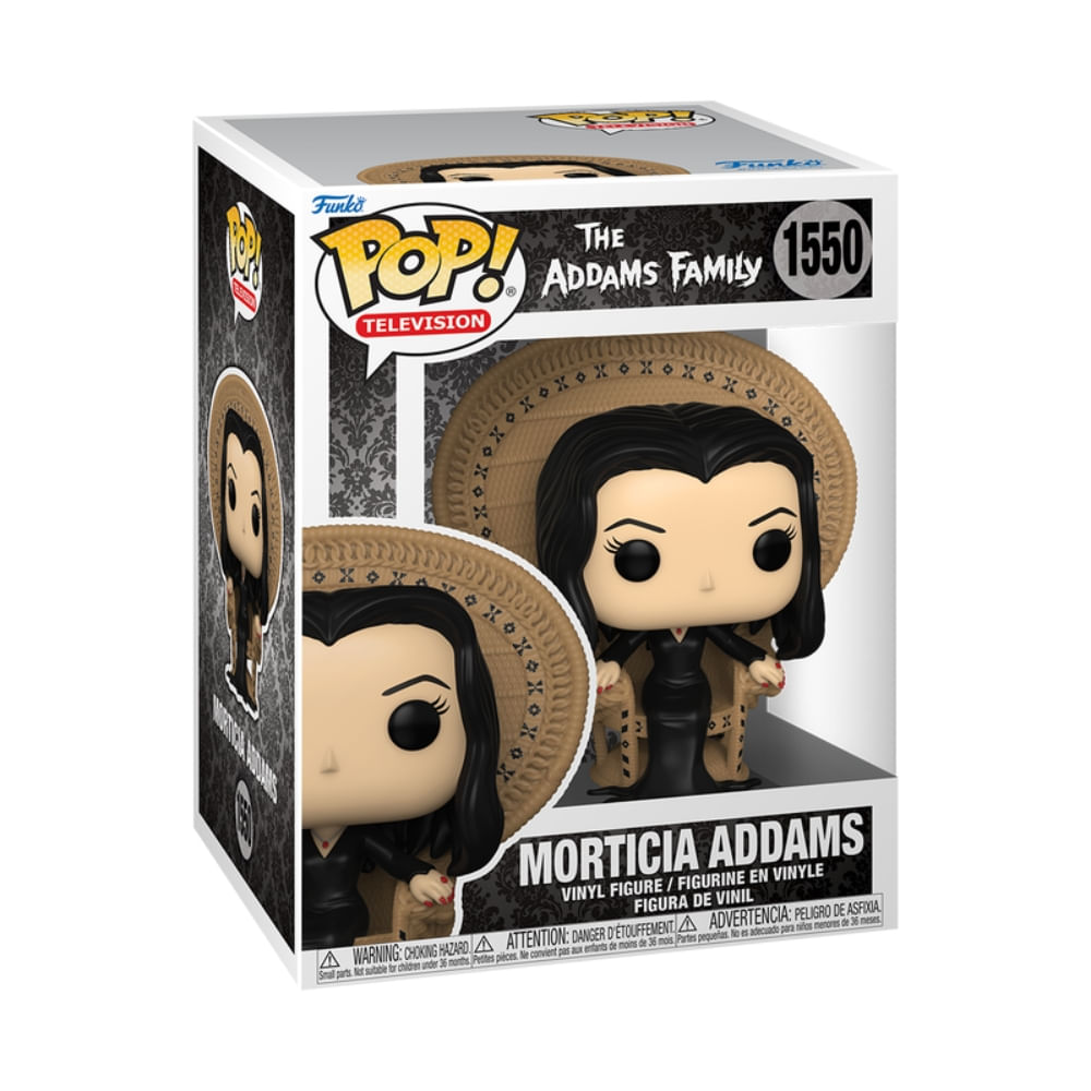 Boneco Funko Pop! Premium A Família Addams - Morticia na Cadeira - Imagem 3