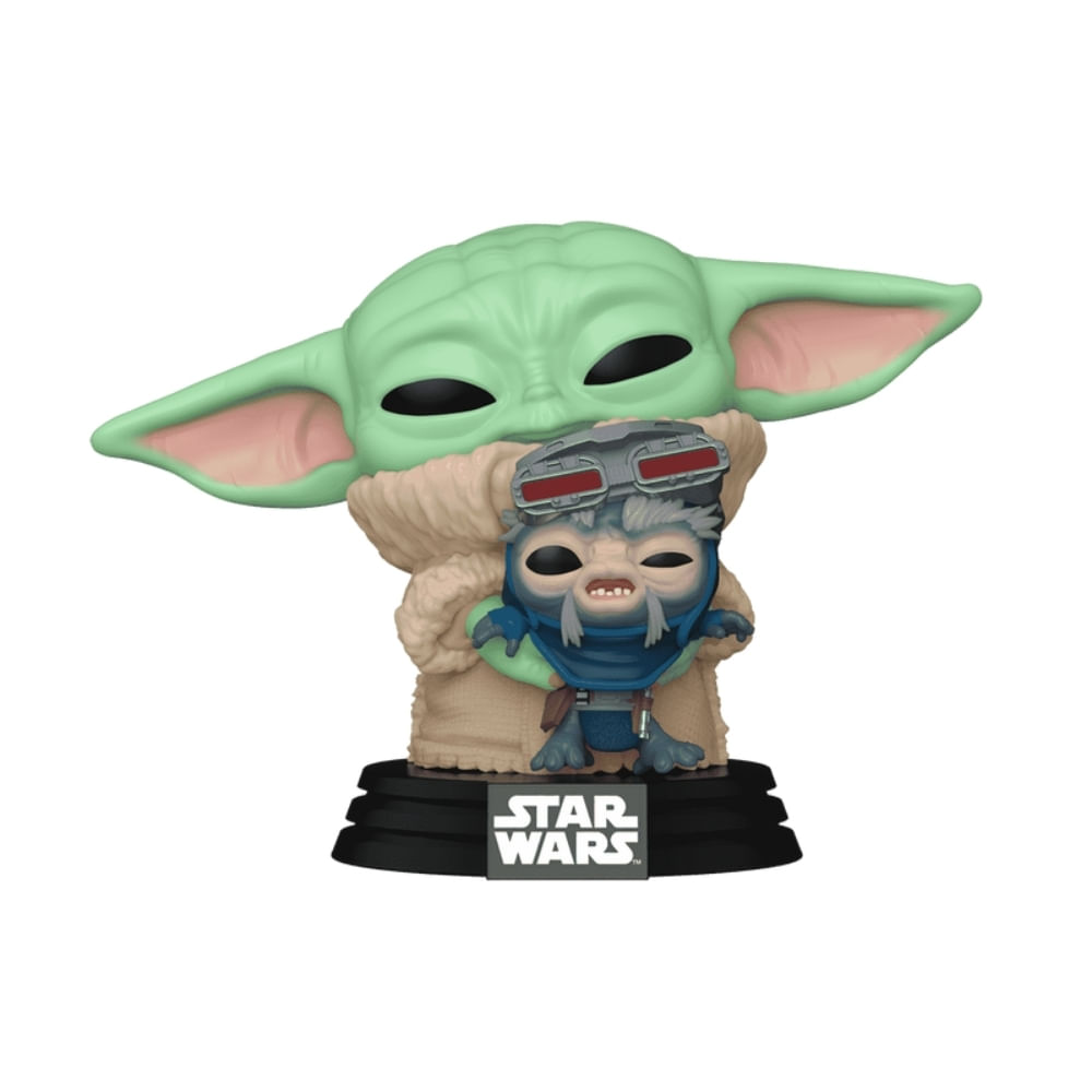 Boneco Funko Pop! Star Wars Mandalorian - Grogu com Droidsmith - Imagem 2