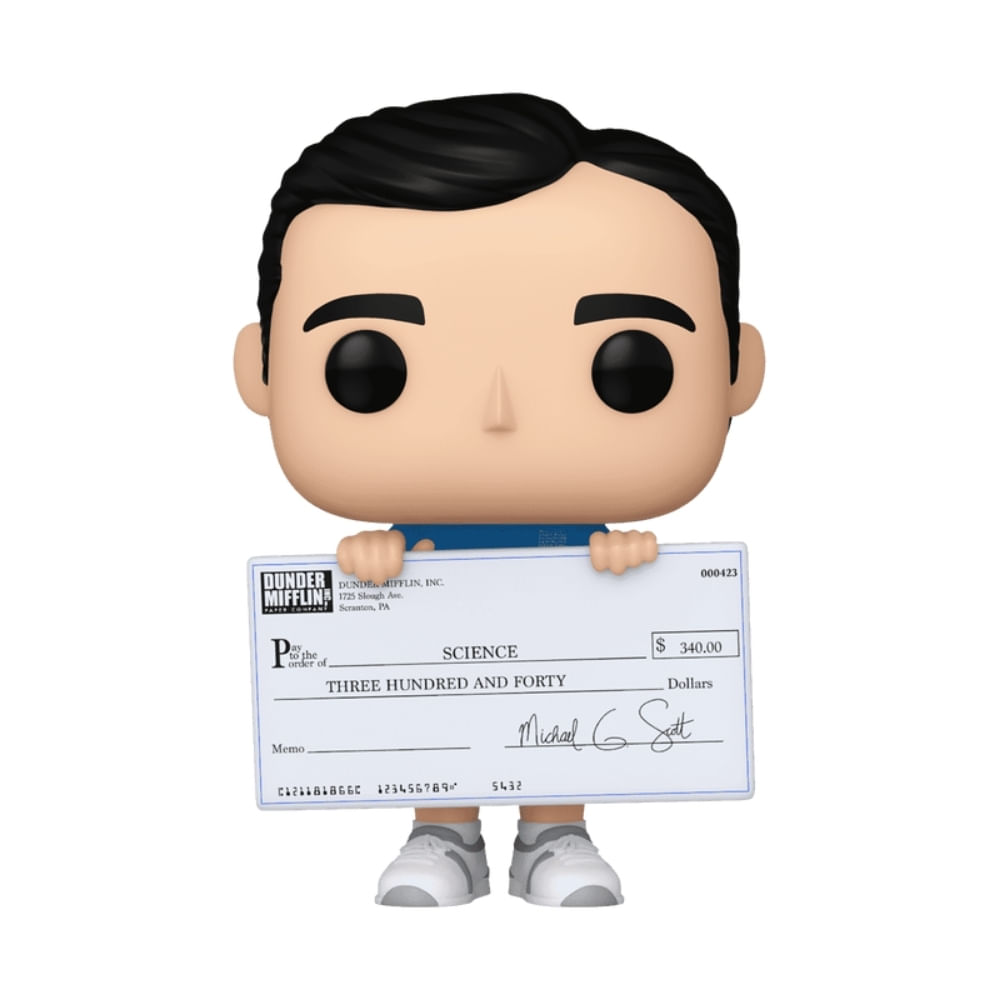Boneco Funko Pop! The Office - Michael com Cheque - Imagem 2