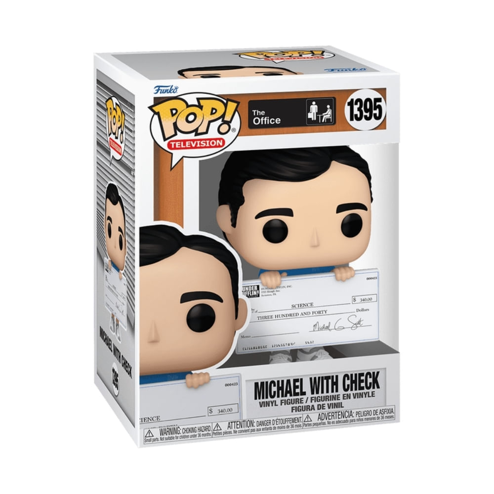 Boneco Funko Pop! The Office - Michael com Cheque - Imagem 3