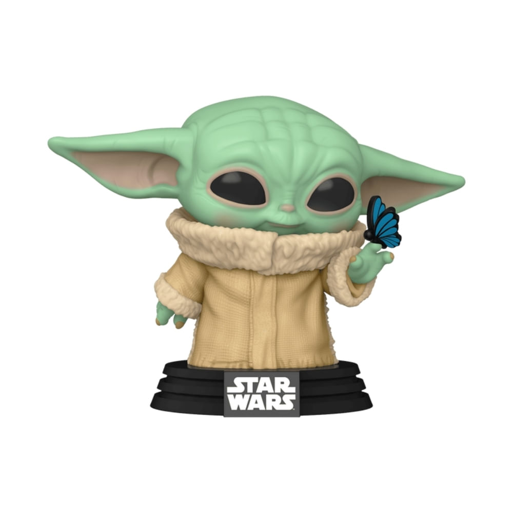 Boneco Funko Pop! Star Wars Mandalorian - Grogu com Borboleta - Imagem 2
