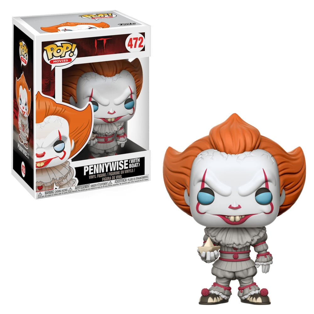 Boneco Funko Pop! IT A coisa - Pennywise com Barquinho