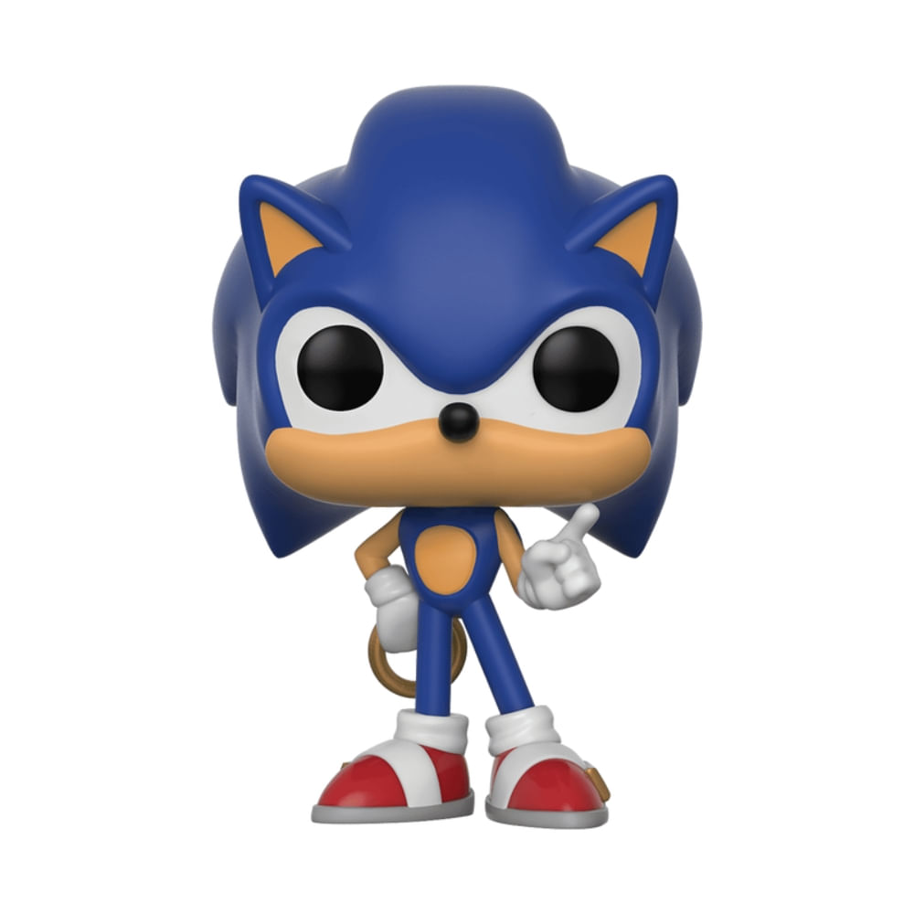 Boneco Funko Pop! Sonic The Hedgehog - Sonic com Anél - Imagem 2