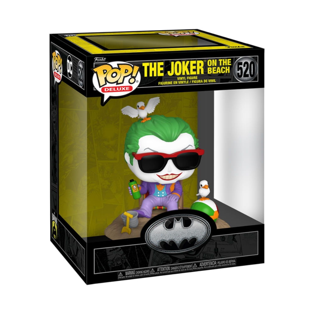 Boneco Funko Pop! Deluxe DC Comics - Batman 85 Anos - Coringa na Praia (1989) - Imagem 3