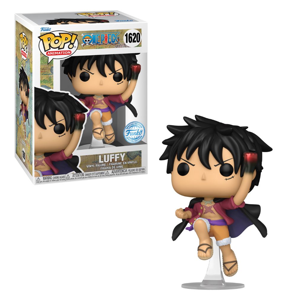 Boneco Funko Pop! One Piece - Luffy Uppercut (Glow)