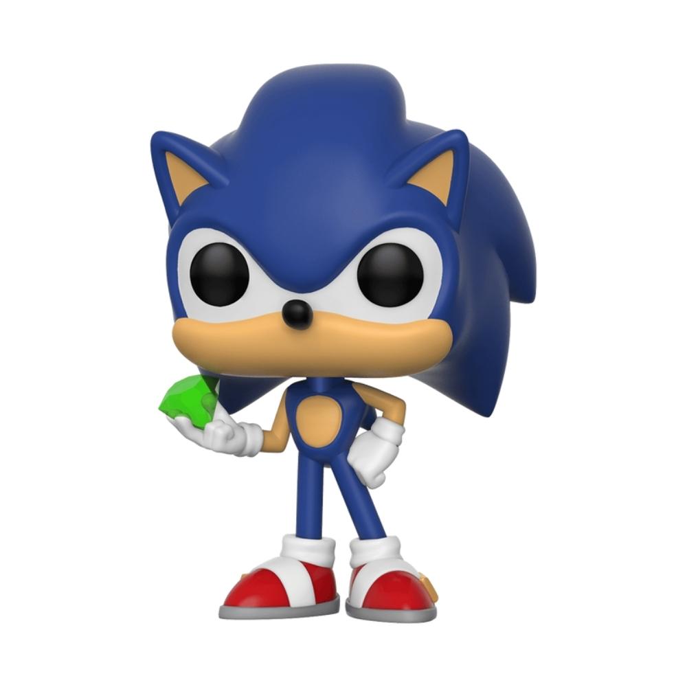 Boneco Funko Pop! Sonic The Hedgehog - Sonic com Esmeralda - Imagem 2