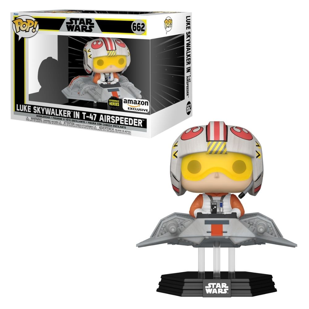 Boneco Funko Pop! Rides Super Deluxe Star Wars - Luke Skywalker no T-47