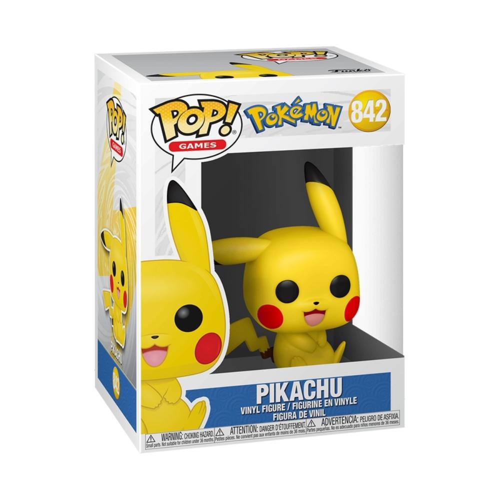 Boneco Funko Pop! Pokémon - Pikachu Sitting - Imagem 2