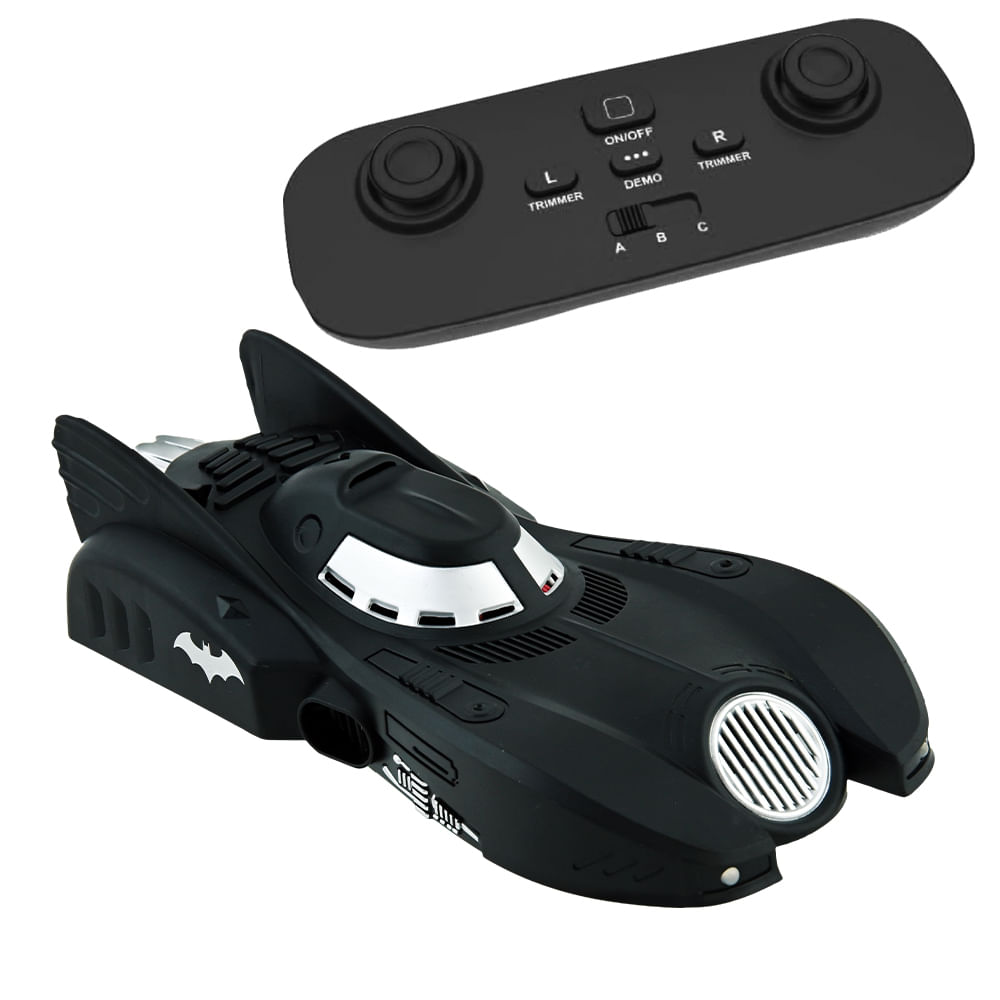 Carrinho de Controle Remoto 7 Funções Batman Gravidade Zero