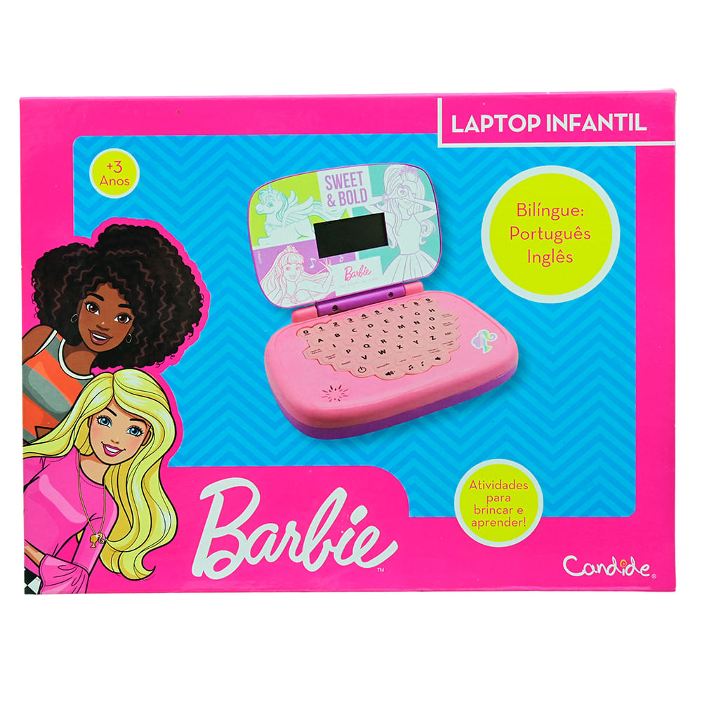 Laptop Infantil Educativo Candide Barbie Bilíngue - Imagem 3