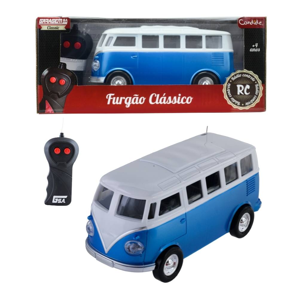 Carrinho de Controle Remoto Garagem S.A. Furgão - Azul - Imagem 4