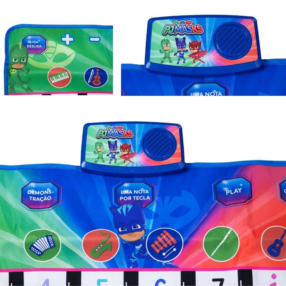 Instrumento Musical Infantil PJ Masks - Tapete Piano - Imagem 2