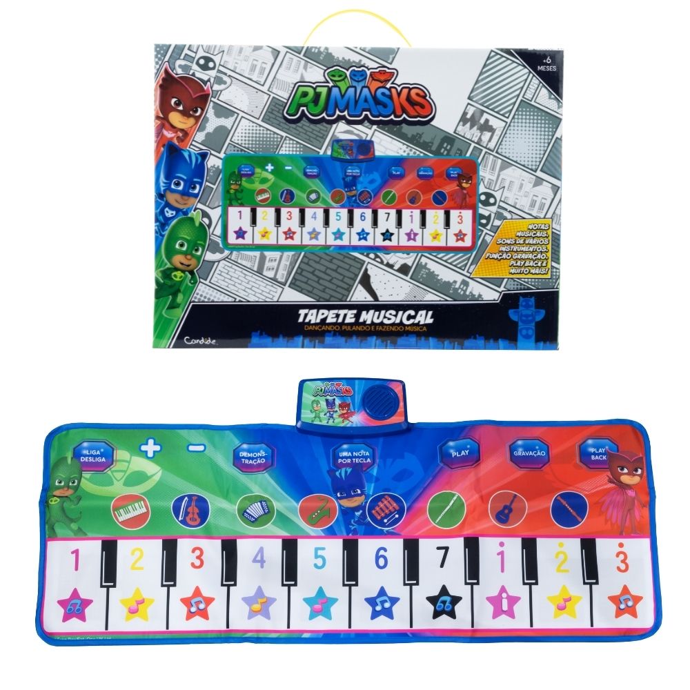 Instrumento Musical Infantil PJ Masks - Tapete Piano - Imagem 3