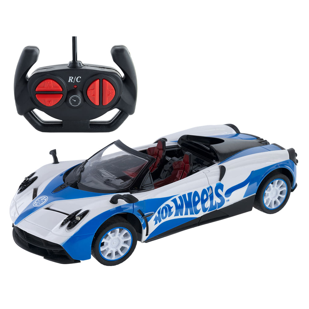 Carrinho de Controle Remoto 7 Funções Hot Wheels Outbreak - Azul