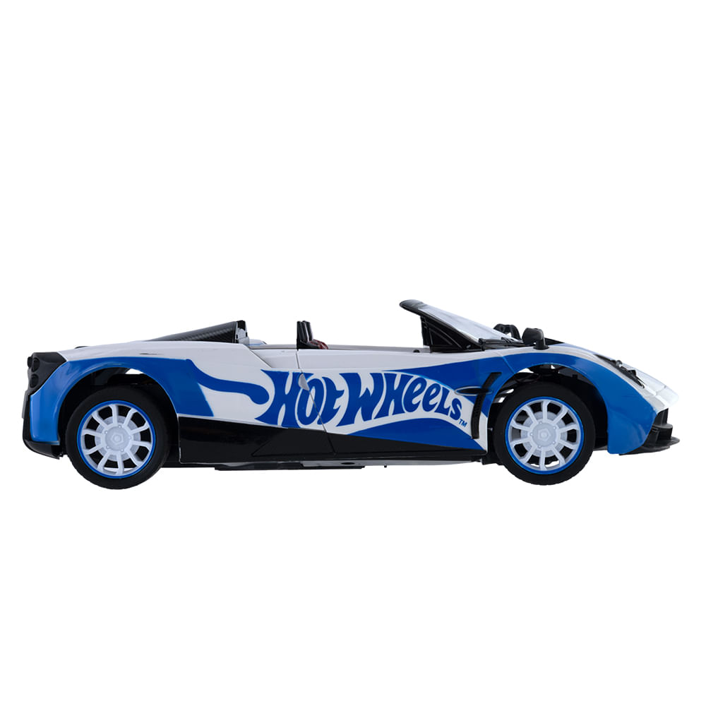 Carrinho de Controle Remoto 7 Funções Hot Wheels Outbreak - Azul - Imagem 6