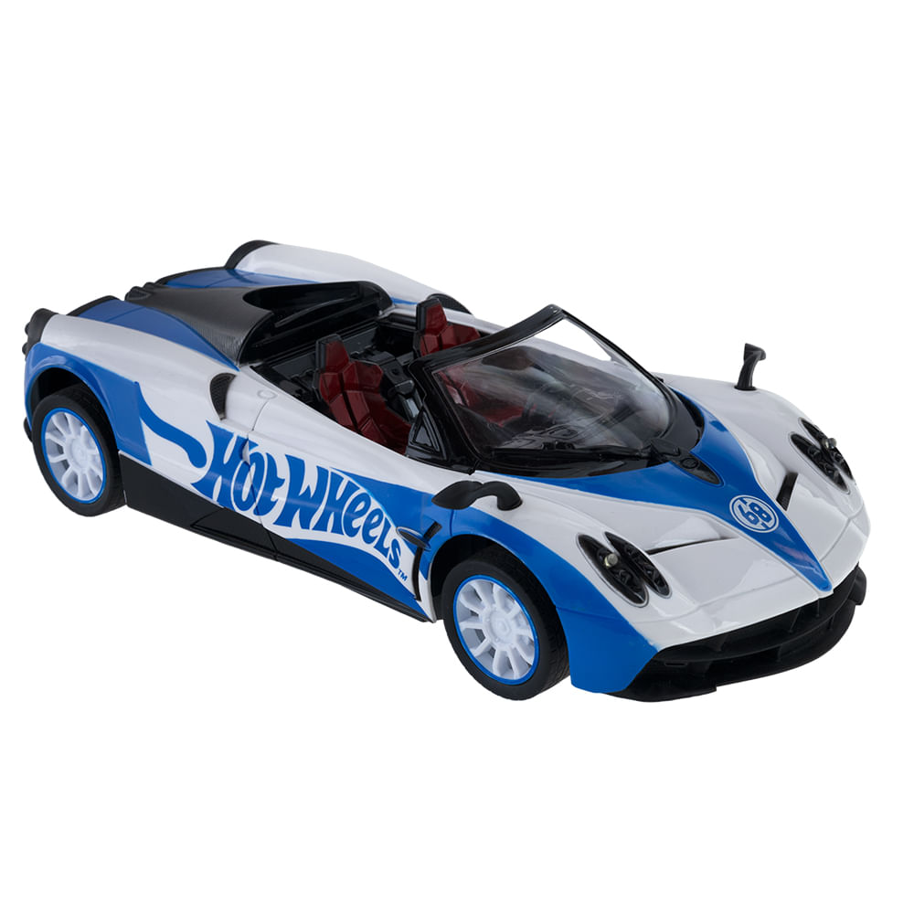 Carrinho de Controle Remoto 7 Funções Hot Wheels Outbreak - Azul - Imagem 8