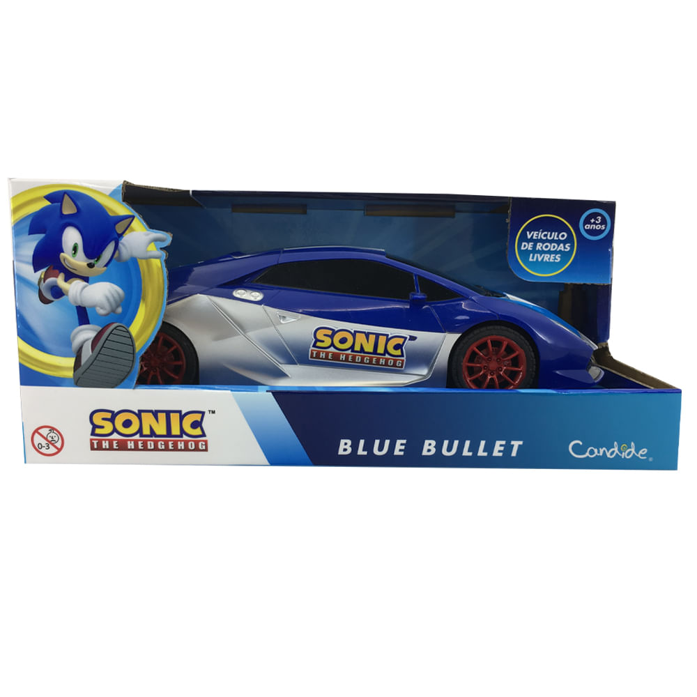 Carrinho Roda Livre Sonic Blue Bullet - Imagem 7
